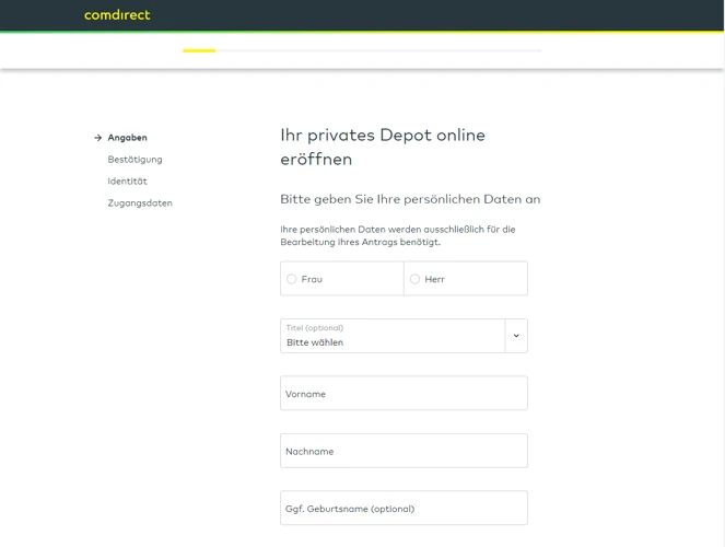 Wie Eröffnen Sie Ein Comdirect Konto?