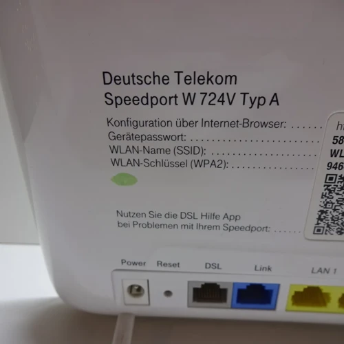 Überblick Über Den Speedport W724V